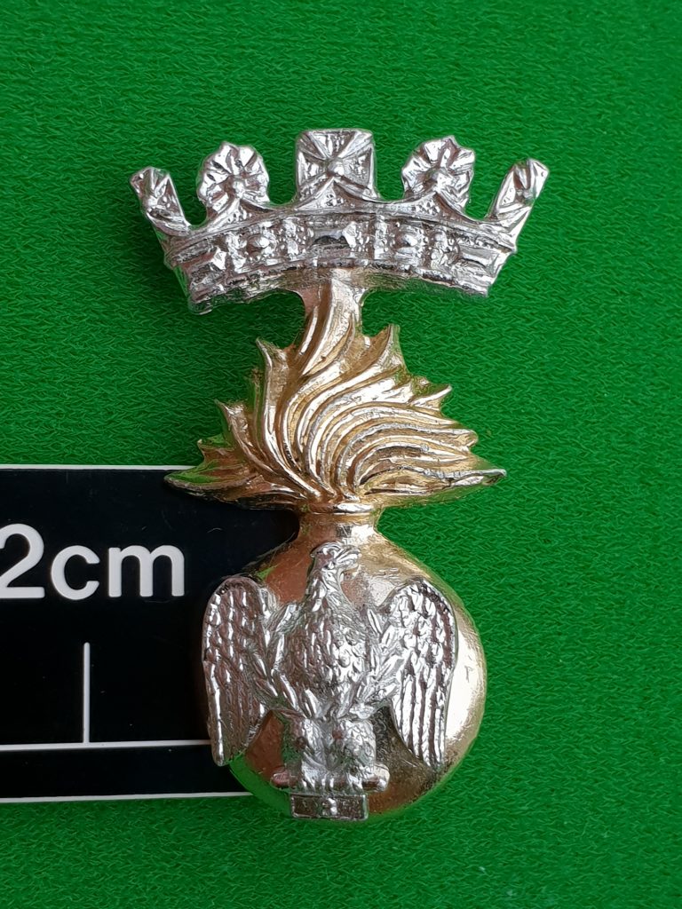 Royal Irish Fusiliers, an anodized bi metal cap badge. (1906065 ...